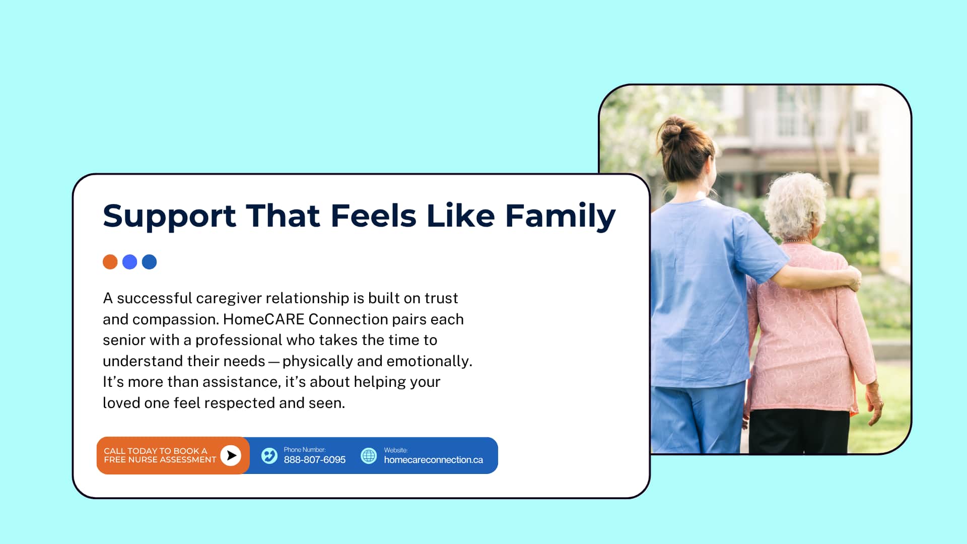 Home health care service in London Ontario providing compassionate support that feels like family for seniors.